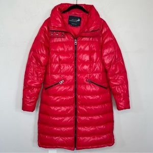 Arctic Expedition Long Quilted Puffer Coat with Stowaway Hood